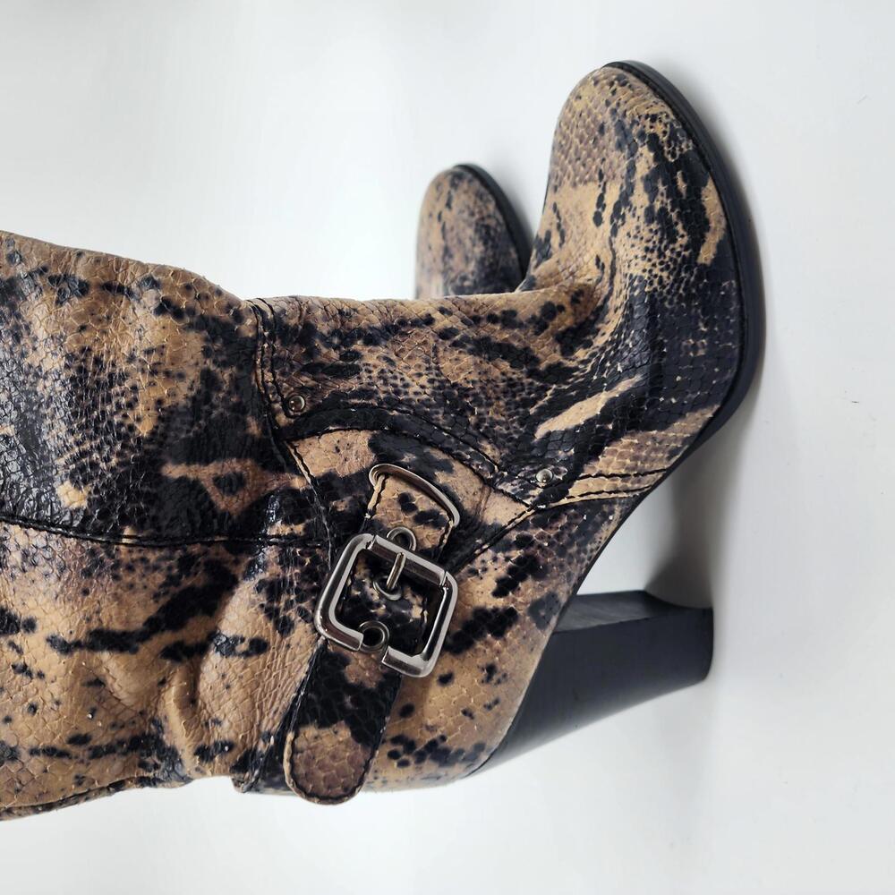Flawless PAOLO textured snakeskin python boots le… - image 6